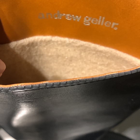 Andrew Geller Black Fleece Lined Boots Size 9 - Picture 4 of 12